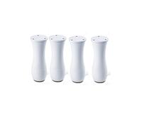 Ensemble de 4 Pieds de Meubles réglables en Alliage d’Aluminium pour Table Basse lit Banc Commode 120mm / 4,7 Pouces de Hauteur Table de Support avec 0 8mm Pieds réglables Pieds d’Armoire en