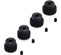 Ensemble de 4 Pignons 18T 19T 20T 21T 48DP pour 1:10 RC En Métal Résistant Pour Monster Truck/Buggy/Camion 3,175mm, Noir, RC Noir G