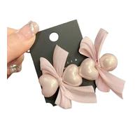 Ensemble de 4 pinces à cheveux Pearl Bow, Barrettes à cheveux élégantes pour femmes et filles, épingles à cheveux décoratives pour fête de mariage Utilisation quotidienne
