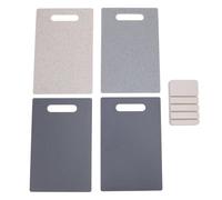 Ensemble de 4 planches à découper planches à découper flexibles en plastique avec base antidérapante pour cuisine restaurant camping matériau coloré de qualité alimentaire