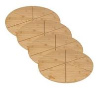 Ensemble de 4 Planches à pizza avec rainures de coupe, Ø 32 cm Fackelmann