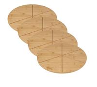 Ensemble de 4 Planches à pizza avec rainures de coupe, Ø 32 cm Fackelmann