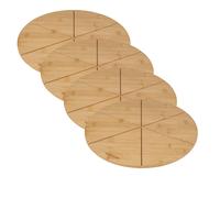 Ensemble de 4 Planches à pizza avec rainures de coupe, Ø 32 cm Fackelmann