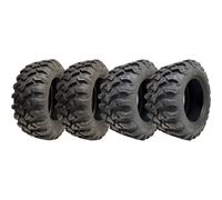 Ensemble de 4 pneus ATV OBOR Outslope 27x11.00R14 & 27x9.00R14, 8 plis, sans chambre, route légale EU/UK (E-mark)