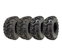 Ensemble de 4 Pneus ATV Wanda 24x10.00-11 & 24x8.00-11 - 6 plis sans chambre, E-Mark routier, motif P3128