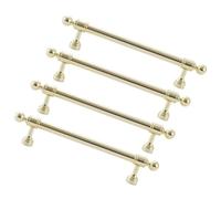 Ensemble de 4, poignées de garde-robe en alliage d'aluminium, poignées de placard de cuisine en cuivre brossé, poignées de porte, boutons de tiroir, poignées d'armoire, poignées de porte de placard,