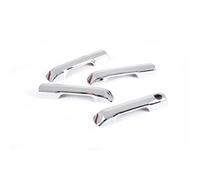 Ensemble De 4 Protections Adhésives Poignées Porte Voiture Moulures Extérieures Garniture Pour Tundra 2022 2023 2024 2025 housse de poignée de porte de voiture(Sliver)