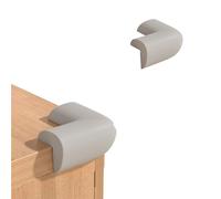 Ensemble de 4 Protections d'angle, Protections d'angle en Mousse Souple pour Coins de Meubles et de Table, Pare-Chocs de sécurité Autocollant, Protections d'angle Roses en Forme de L Gray 12