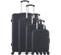 Set de 4 Valises CITE-M 75 cm 4 Roues - NOIR - BLUESTAR
