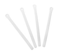 Ensemble De 4 Sangle de Ski Réglable pour Fixations, 9,7x0,8 Pouces, | PVC et Métal, Boucles à Insert, Vis Incluses, Usage en Pistes et Entraînement, Blanc