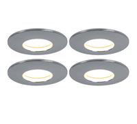 Ensemble de 4 spots encastrables à LED spots de plafond lampes d'éclairage de salle à manger