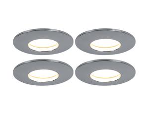 Ensemble de 4 spots encastrables à LED spots de plafond lampes d'éclairage de salle à manger