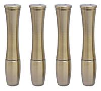 Ensemble de 4 supports coniques en alliage d'aluminium anodisé, hauteur 8-15 cm, idéaux for canapés, tables, armoires et meubles TV. Sublimez votre décoration intérieure.(Green Bronze,15cm/6")