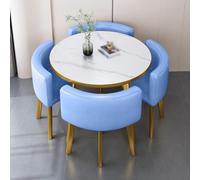 Ensemble de 4 tables de salle à manger carrées pour 4 meubles modernes et minimalistes peu encombrants - Table et chaises pratiques pour les petits espaces - Café, cuisine, salle de réunion, maison