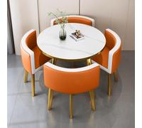 Ensemble de 4 tables de salle à manger carrées pour 4 meubles modernes et minimalistes peu encombrants - Table et chaises pratiques pour les petits espaces - Café, cuisine, salle de réunion, maison