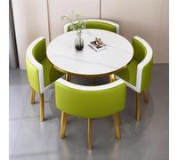 Ensemble de 4 tables de salle à manger carrées pour 4 meubles modernes et minimalistes peu encombrants - Table et chaises pratiques pour les petits espaces - Café, cuisine, salle de réunion, maison