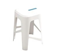 Ensemble de 4 tabourets en Plastique empilables Portables tabourets carrés sans arrière avec Tapis de Pied sans Glissement idéal pour la Maison de Cuisine Bistro et Bureau utilisent la Couleur