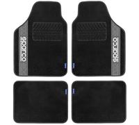 Ensemble De 4 Tapis Noirs Et Gris Pour Voiture SPARCO En Moquette SPARCO