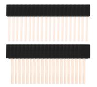 Ensemble de 40 pinceaux en mousse avec manche en bois pour peinture acrylique, teintures, vernis, fournitures d'art