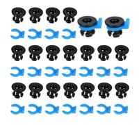 Ensemble de 40 Pinces et Clips pour Tubes Bowden, Pinces à Griffes en Plastique Bleu et Noir Raccords de 4mm Diamètre Extérieur pour Accessoires d'Imprimante 3D