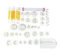 Ensemble de 46 emporte-pièces Gâteau Décoration Cuire Sugarcraft Argile Fondant Glaçage Multicolore G