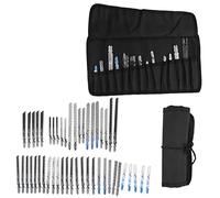 Ensemble de 48 lames de scie sauteuse, lames universelles à denture fine et moyenne à tige en T, outils de coupe en acier à haute teneur en carbone HSS pour le bois, le métal et