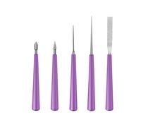 Ensemble de 5 alésoirs à perles à pointe diamantée pour trous de perles E