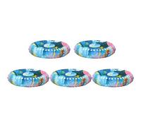 Ensemble de 5 anneaux de renforcement des mains en silicone, entraîneur d'exercices pour les doigts, pour la rééducation, le soulagement du stress et l'entraînement de la force (Étoile)