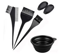 Ensemble de 5 bols et pinceaux de teinture pour cheveux, peigne double face, pinceau à colorer, cache-oreilles, outils de coloration pour la maison, le salon de beauté