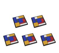 Ensemble de 5 Casse-têtes à 4 Niveaux de difficulté avec 88 défis logiques, Puzzles Montessori pour stimuler la réflexion et la Concentration, Jeux éducatifs Portables pour Enfants