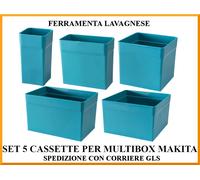 Ensemble De 5 Cassettes Pour Organisateur Makita Makpac Multibox 191X80-2