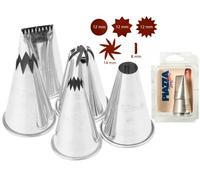 Ensemble De 5 Cornets Inox Avec Orifices Assortis Carré
