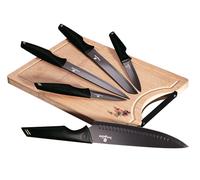 Couteaux - Berlinger Haus - Black Rose Bh2708 - Acier Inoxydable - 6 Pièces - Planche Incluse