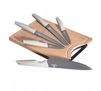 ENSEMBLE DE 5 COUTEAUX DE CUISINE AVEC PLANCHE À DÉCOUPER BERLINGER HAUS BH-2838