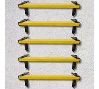 Ensemble de 5 Échelons de Grimpe Muraux ISOP | Échelons Antidérapants pour Murs en Béton | Lot de 5 Prises d'escalade | Échelle en Acier Inoxydable Résistante à la Rouille - Kit de barreaux d'escalade