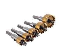 Ensemble de 5 forets HSS 16/18,5/20/25/30 mm, scies cloches, acier inoxydable, alliage métallique
