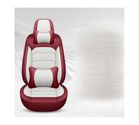 Ensemble De 5 Housses Siège Auto Universelles Pour Dodge Pour Caravan Pour Challenger Pour Charger Pour Caliber Accessoires Intérieurs Housses de siège voiture(White red LUXUry)