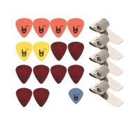 Ensemble de 5 Kit de Médiators et Pinces pour Guitare | Accessoires pour Musiciens, Légers et Pratiques, Médiators et Pinces, pour Guitare Électrique Couleur Aléatoire