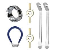 Ensemble de 5 leviers de pneu de vélo, jeu de clés à rayons, outils de réparation de vélo, levier de pneu de vélo, boîte de retrait de pignon, ensemble d'extracteur d'outils de bague de verrouillage