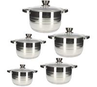 Ensemble de 5 Marmites en Inox Cheffinger
