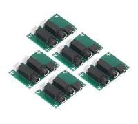 Ensemble de 5 modules adaptateurs audio, kit de carte convertisseur de microphone 6,5 mm vers 2,54 mm, circuit imprimé en étain pulvérisé pour l’extraction du signal du micro et