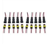 Ensemble de 5 paires de connecteurs de fils électriques étanches à 2 broches