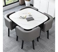Ensemble de 5 pièces avec 1 table et 4 chaises, table de conférence carrée, bureau de négociation de réception, cuisine, salle à manger, bar, balcon, chambre à coucher, bibliothèque, salle de billard