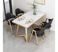 Ensemble de 5 pièces avec chaises rembourrées, design compact et peu encombrant pour petites salles à manger et coins de petit-déjeuner