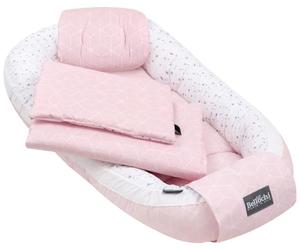 Ensemble de 5 pièces avec nid de bébé 60 x 90 cm, coussin d'allaitement pour bras, matelas pour bébé 30 x 70 cm, couverture pour nouveau-né 50 x 75 cm, coussin pour bébé nouveau-né, équipement initial