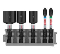 Ensemble De 5 Pièces De Bosch Impact Control Screwdriver Et Nutdriver 2608522350