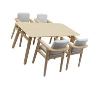 Ensemble de 5 pièces de table et chaises de salle à manger miniatures, idéal pour les amateurs de maisons de poupée et les collectionneurs