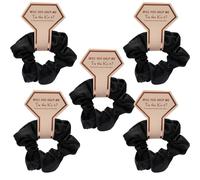 Ensemble de 5 pièces de tissu doux, élastique doux pour cheveux, texture épaisse, accessoire de décoration de cheveux élégant | Parfait pour les coiffures de demoiselle d'honneur lors d'une