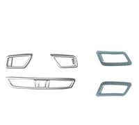 Ensemble De 5 Pièces Pour Grilles D'aération Console Centrale Avant Voiture Pour Nissan Pour X-Trail T32 Pour Rogue Pour Qashqai J11 2014-2020 Décoration Intérieure Voiture(Argent)