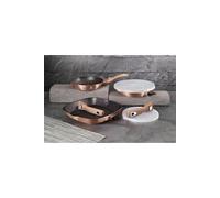 - Ensemble de 5 poêles à frire avec poignée amovible, Metallic Line Rose Gold Edition